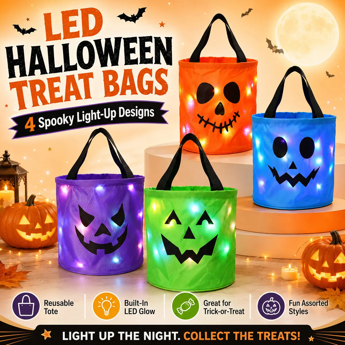 🎃 GlowHaunt™ Treat Bucket